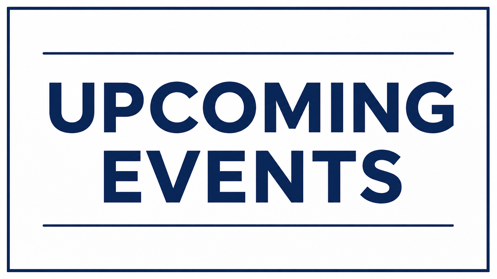 Upcoming Events