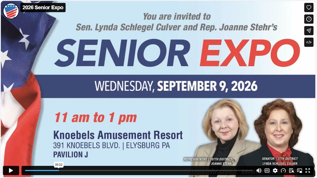 Video highlights from Senator Culver and Rep. Joanne Stehr’s 2026 Senior Expo at Knoebels, featuring attendees, vendors and service organizations.